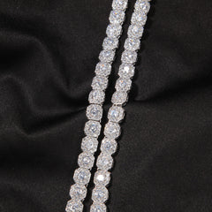 Hip-hop 9mm zircon-encrusted rock candy bracelet