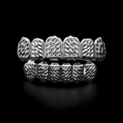 Hip-hop polished braces with gold electroplating