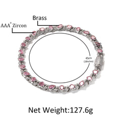 Pink Love Infinity Chain Diamond Necklace