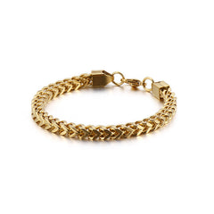 Stainless steel round grinding Cuban bracelet