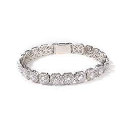Hip-hop 9mm zircon-encrusted rock candy bracelet