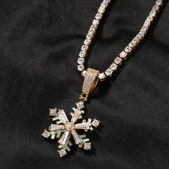 Winter rotating snowflake luminous oil drop pendant