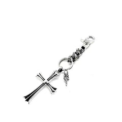 Retro cross sword keychain