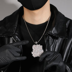 80Sbaby hip-hop diamond necklace