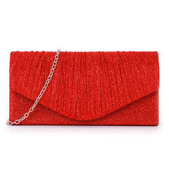 pleated striped veil flashing material handbag