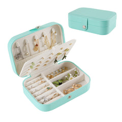 Portable travel girl multi-layer jewelry box