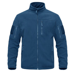 Full Zip Up Tactical Army Fleece Jacket Military Thermal Warm Outwear Windbreaker