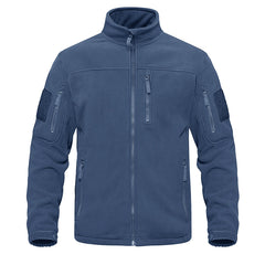 Full Zip Up Tactical Army Fleece Jacket Military Thermal Warm Outwear Windbreaker