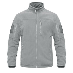 Full Zip Up Tactical Army Fleece Jacket Military Thermal Warm Outwear Windbreaker