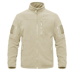 Full Zip Up Tactical Army Fleece Jacket Military Thermal Warm Outwear Windbreaker