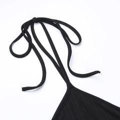 Knitted Long Sleeve Slim Mini Fairycore Slash Neck Dress