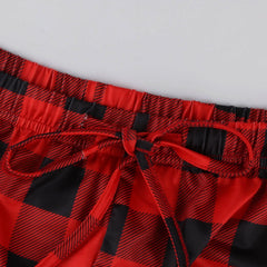 Women Christmas Pajama pants Autumn Winter Plaid Printed Pants