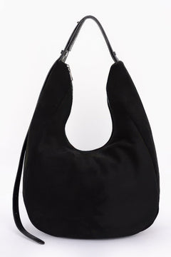 Faux Suede Bindle Bag