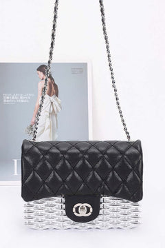 Metallic Acrylic Flap Bag