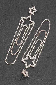 Rhinestone Fringe Earring