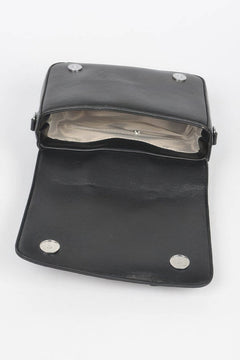 Faux Leather Metal Studded Jacket Clutch