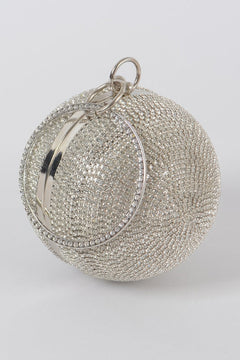 Rhinestone Ball Clutch