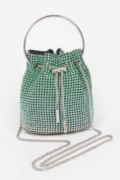 Rhinestone Ombre Bucket Bag