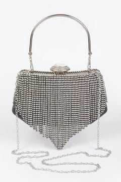 Rhinestone Fringe Party Cluth
