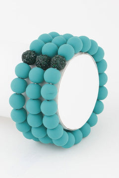Glitter Clay Bead Bracelet