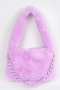 Faux Fur Shoulder Bag