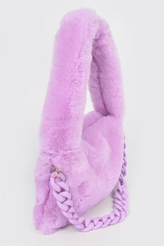Faux Fur Shoulder Bag