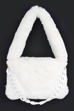 Faux Fur Shoulder Bag