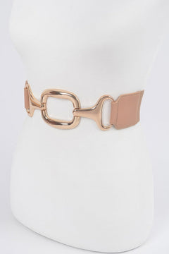 Multi Metal Buckle Stretch Plus Size Belt