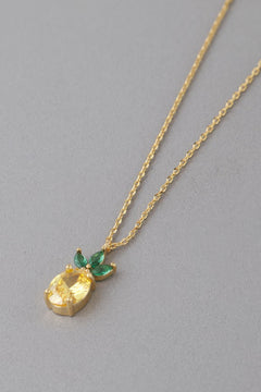 Tropical Pineapple Pendant Necklace