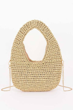 Crochet Woven Hobo Bag