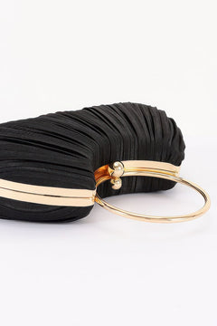 Pleated Polyester Party Clutch