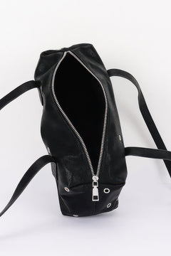 Vegan Leather Eyelet Studded Rectanglar Bag