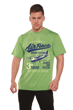 Air Force Men's Bamboo Viscose/Organic Cotton Short Sleeve Graphic T-Shirt