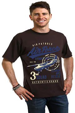 Air Force Men's Bamboo Viscose/Organic Cotton Short Sleeve Graphic T-Shirt