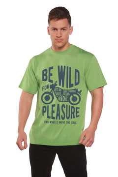Be Wild Men's Bamboo Viscose/Organic Cotton Short Sleeve Graphic T-Shirt
