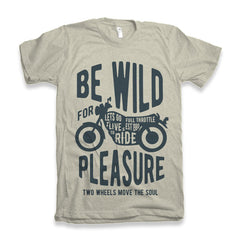 Be Wild Men's Bamboo Viscose/Organic Cotton Short Sleeve Graphic T-Shirt