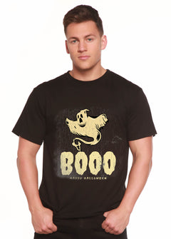 Happy Halloween Graphic Men's Bamboo Viscose/Organic Cotton Short Sleeve T-Shirt