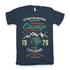 Camp Adventure Men's Bamboo Viscose/Organic Cotton Short Sleeve Graphic T-Shirt