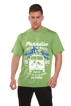 Catch The Waves Men's Bamboo Viscose/Organic Cotton Short Sleeve Graphic T-Shirt