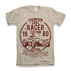 Champions Cars Men's Bamboo Viscose/Organic Cotton Short Sleeve Graphic T-Shirt