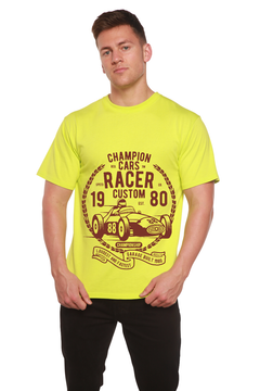 Champions Cars Men's Bamboo Viscose/Organic Cotton Short Sleeve Graphic T-Shirt