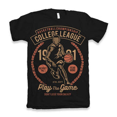 College League Men's Bamboo Viscose/Organic Cotton Short Sleeve Graphic T-Shirt