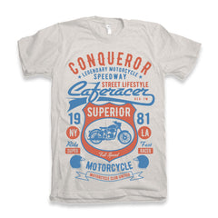 Conqueror Speedway Men's Bamboo Viscose/Organic Cotton Short Sleeve Graphic T-Shirt