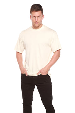Custom Printed Men's Bamboo Viscose/Organic Cotton Short Sleeve T-Shirt