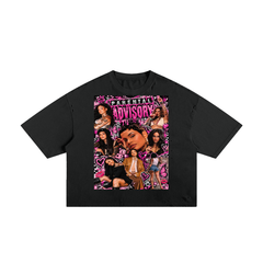 “Parental Advisory” Kehlani 
Classic Frayed Boxy Tee