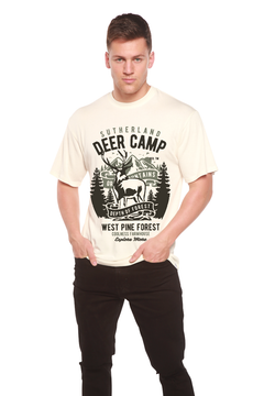 Deer Camp Men's Bamboo Viscose/Organic Cotton Short Sleeve Graphic T-Shirt