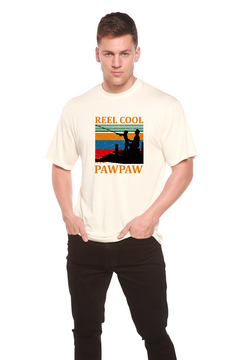 Real Cool Pawpaw Men's Bamboo Viscose/Organic Cotton Short Sleeve Printed T-Shirt