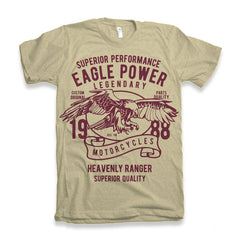 Eagle Power Men's Bamboo Viscose/Organic Cotton Short Sleeve Graphic T-Shirt