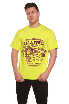 Eagle Power Men's Bamboo Viscose/Organic Cotton Short Sleeve Graphic T-Shirt