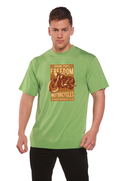 Freedom Motorcycles Men's Bamboo Viscose/Organic Cotton Short Sleeve Graphic T-Shirt